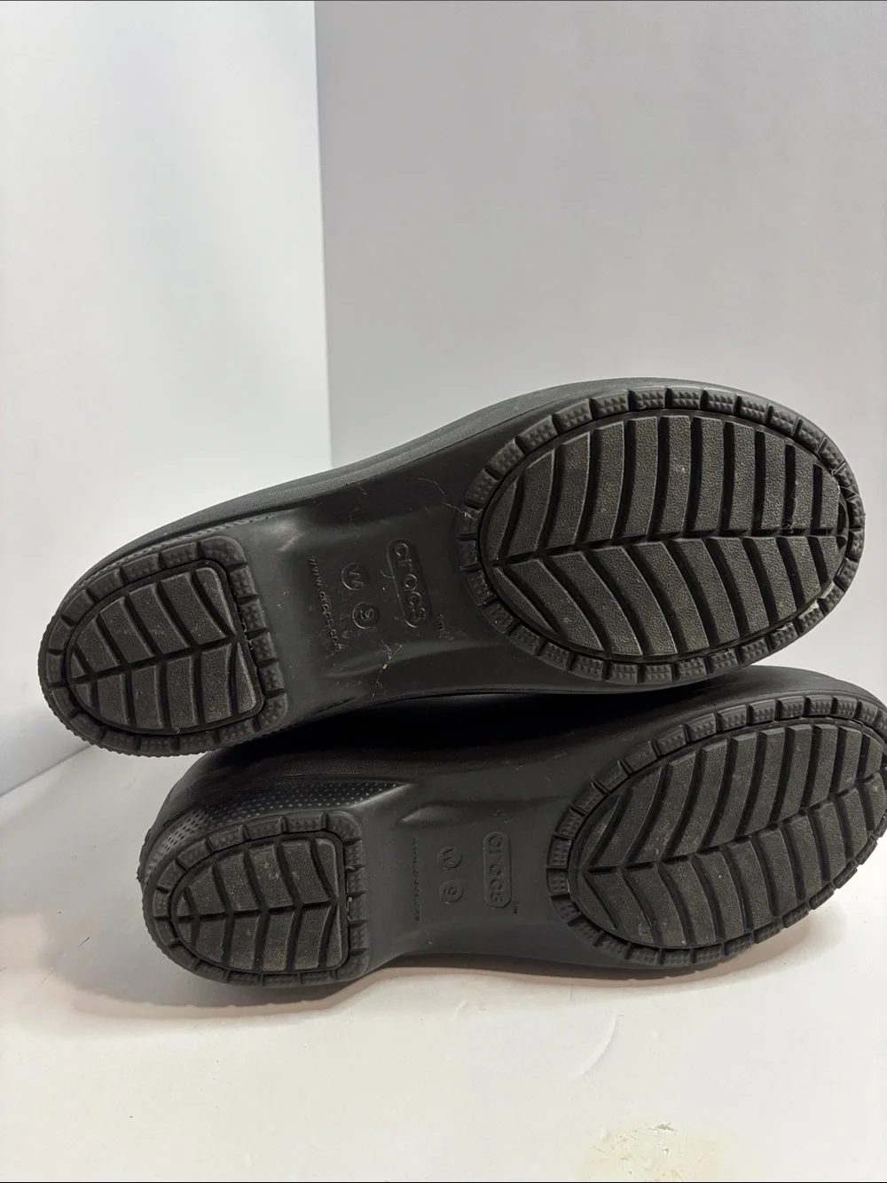CROCS Black Women's Slip-On Shoe Boots Sz 9 New Without Box